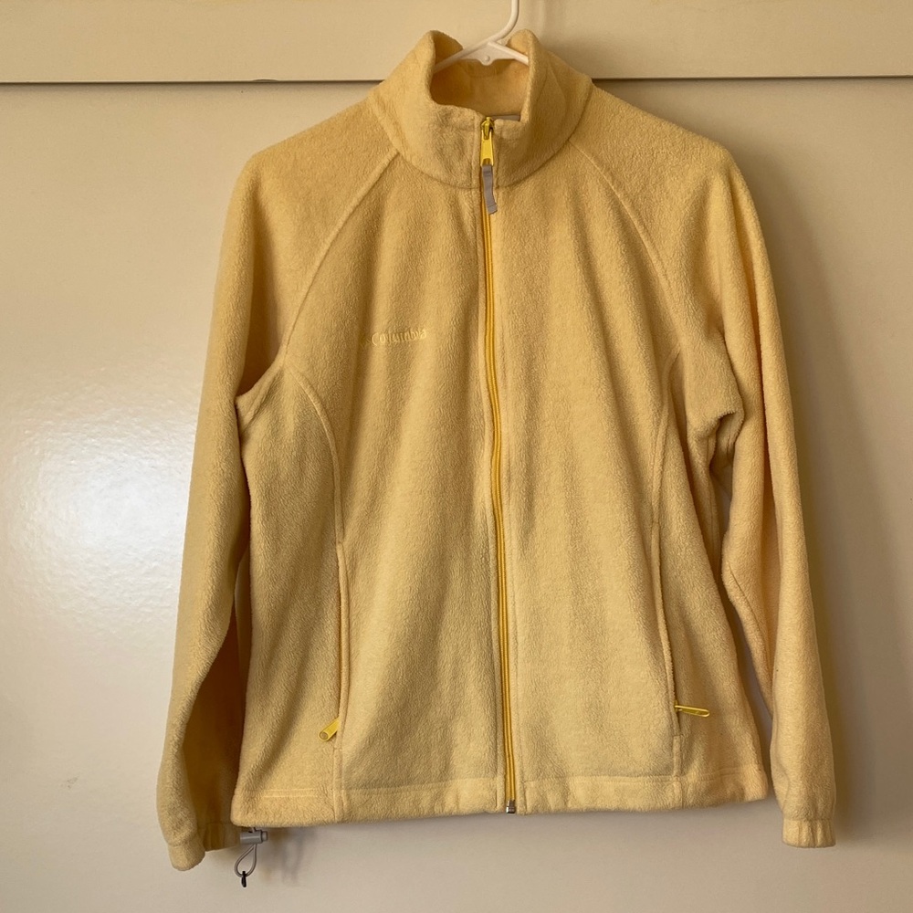 Columbia Soft Yellow Full-Zip Jacket